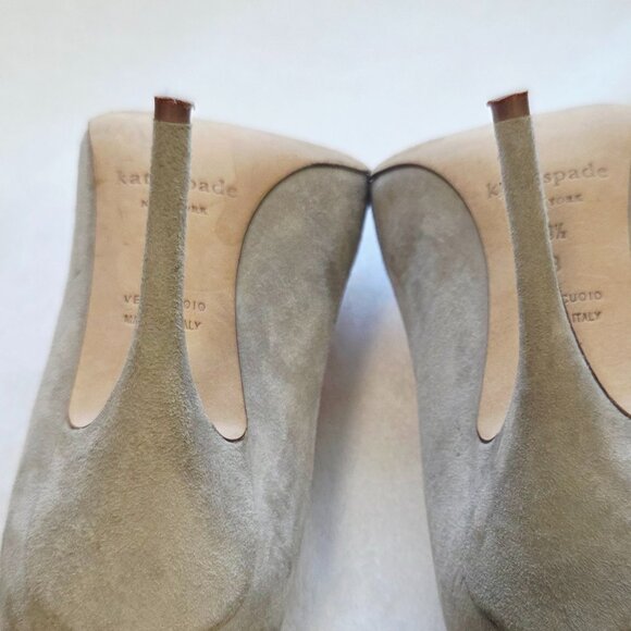 Kate Spade 'Leandra' Studded Butterfly Suede Pumps Size 9.5 - Picture 7 of 8